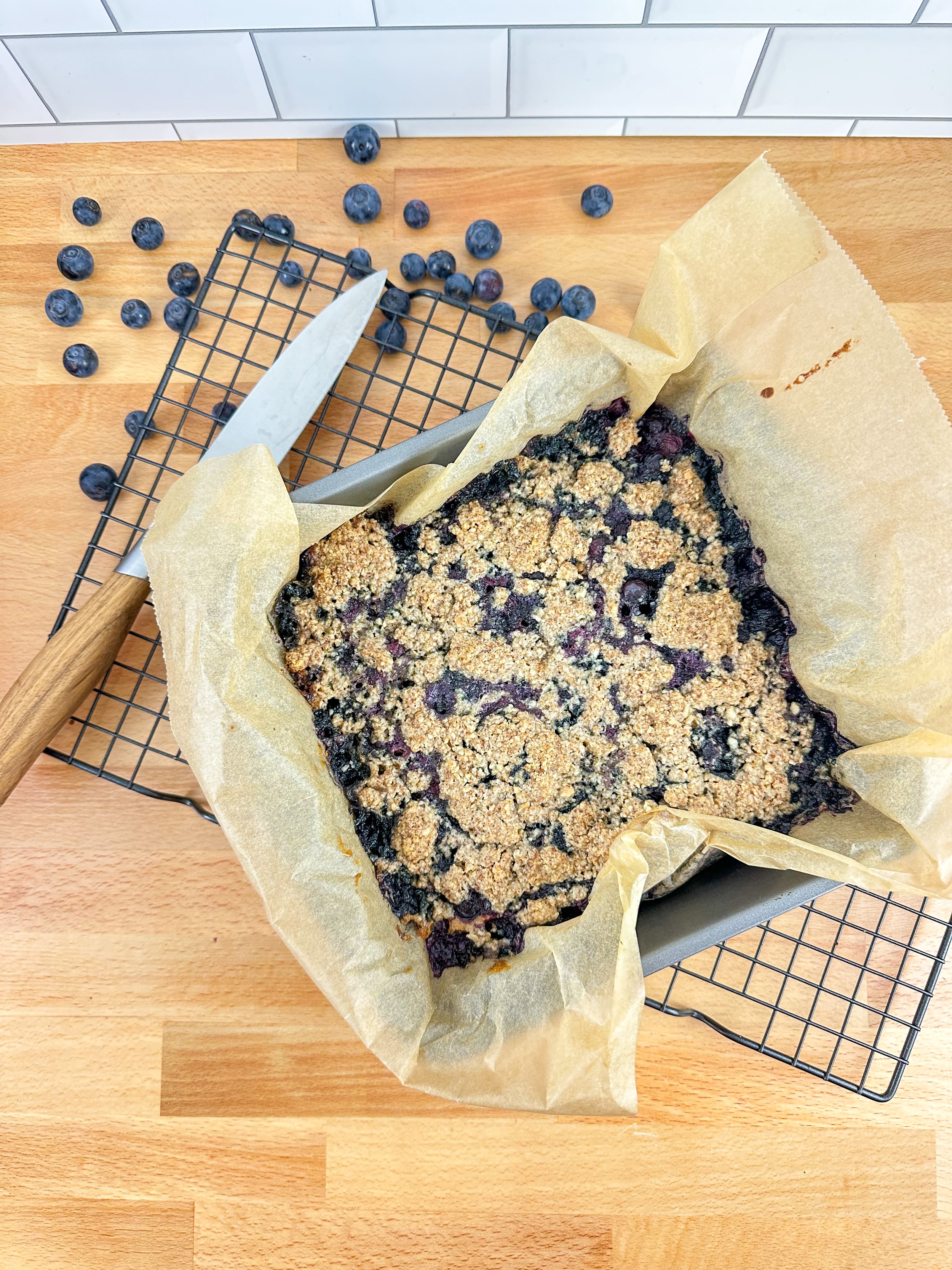 Blueberry Crumble Bars