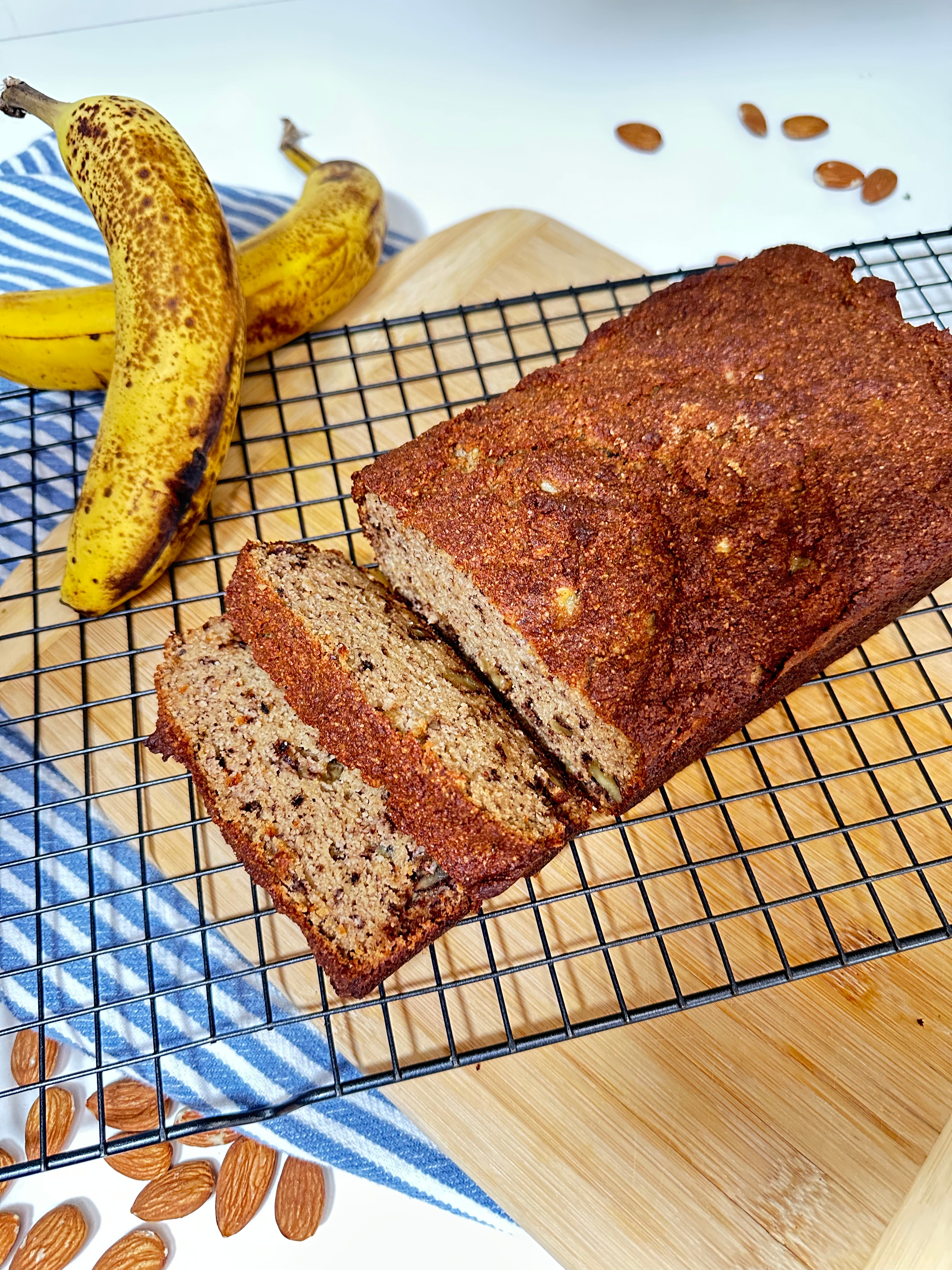 Gluten-Free, No Refined Sugar Banana Bread 🍌