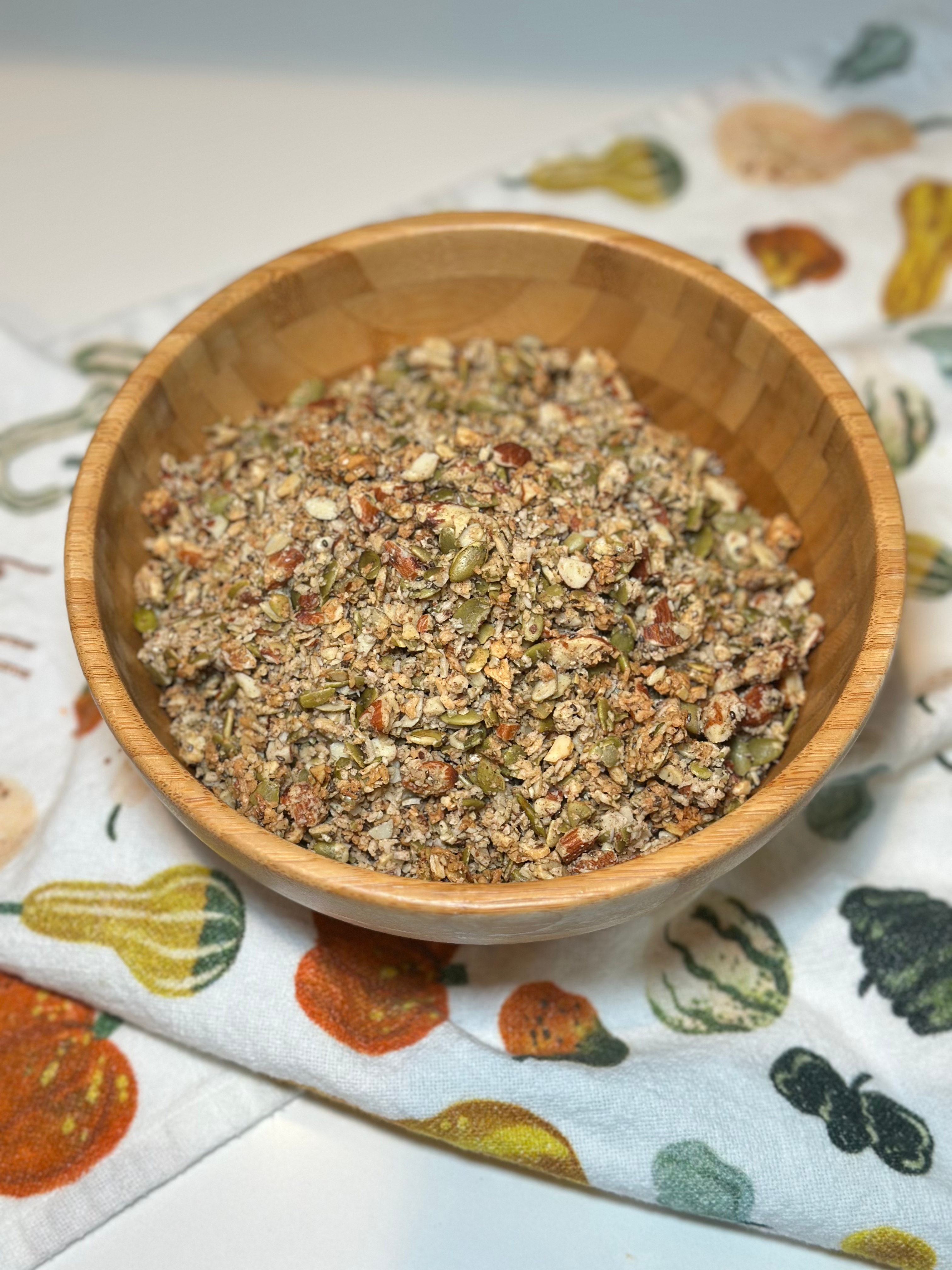Crunchy Pumpkin Spice Paleo Granola (Gluten-Free, Vegan & Refined Sugar-Free)